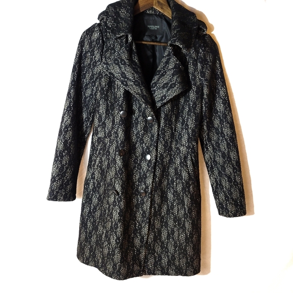 Piperlime Lace Overlay Trench Coat - Picture 1 of 7